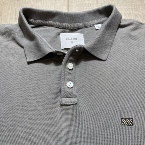 Billy Reid Gray Polo Shirt - Picture 1 of 5